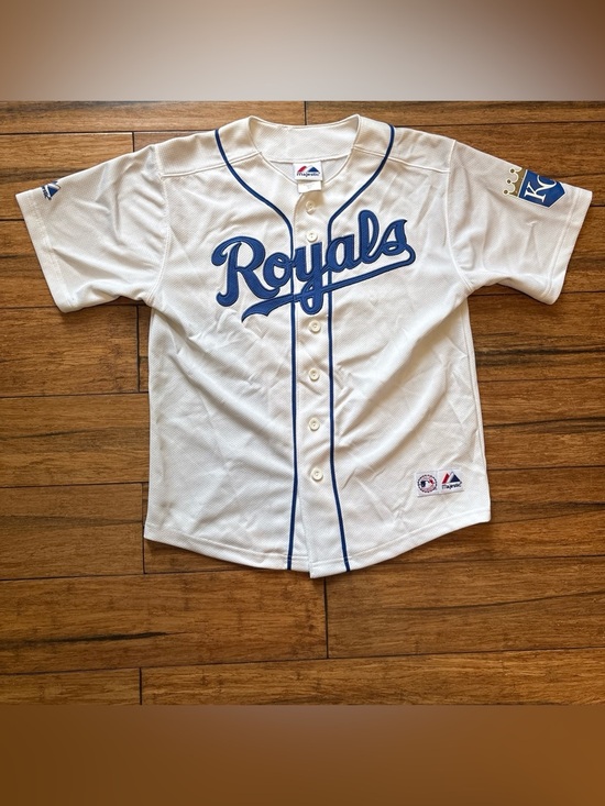 Majestic Other - Majestic Youth Kid #4 Alex Gordon Kansas City Royals Baseball Jersey Sz 10/12